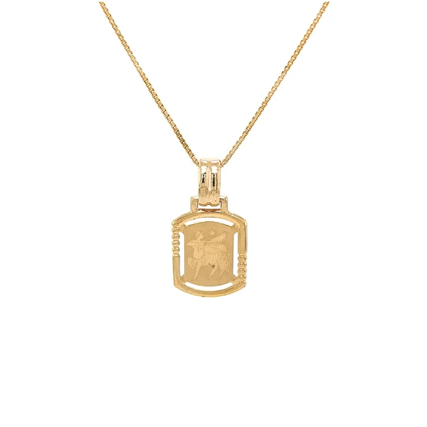 Gold Pendant Sign of the Sagittarius