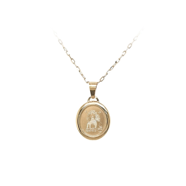 Gold Pendant Sign of the Virgin