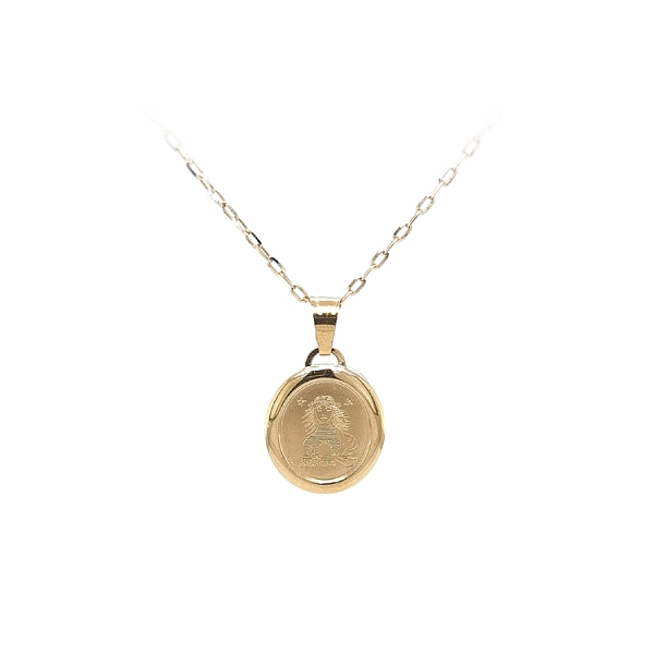 Gold Pendant Sign of the Virgin