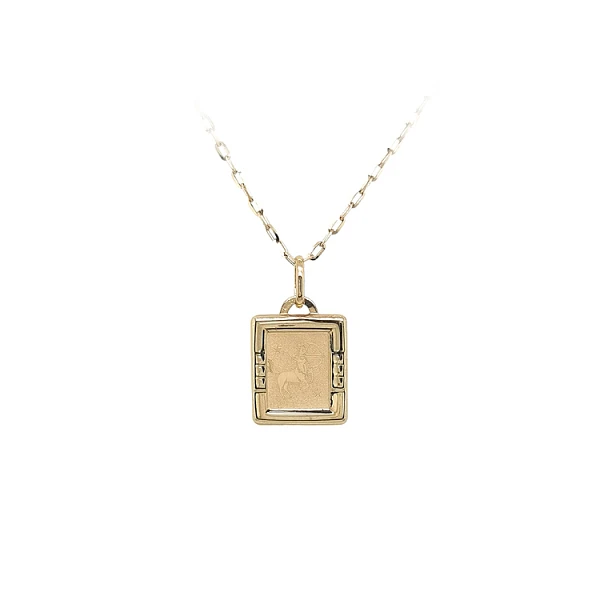 Gold Pendant Sign of the Sagittarius