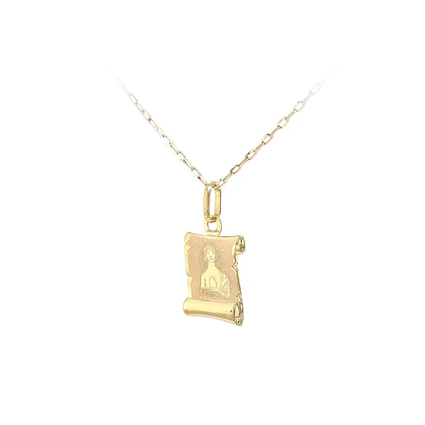 Gold Pendant Sign of the Virgin
