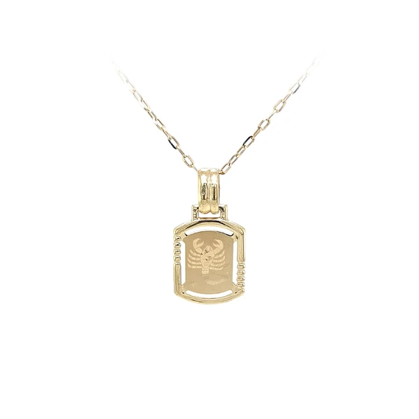 Gold Pendant Sign of the Scorpion