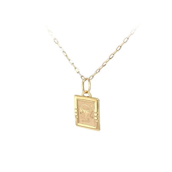 Gold Pendant Sign of the Scales