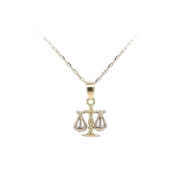 Gold Pendant Sign of the Scales