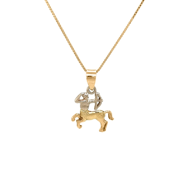 Gold Pendant Sign of the Sagittarius