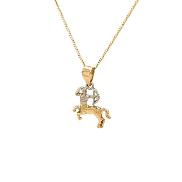Gold Pendant Sign of the Sagittarius