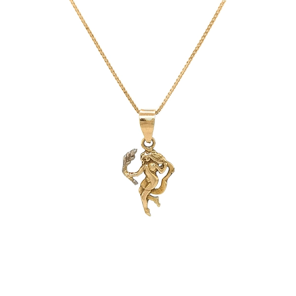 Gold Pendant Sign of the Virgin