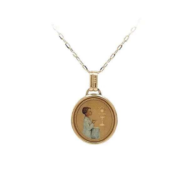 Zlatý Přívěsek První Svaté Přijímání