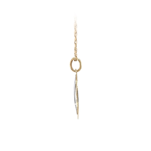 Pendant Madonna Virgin Mary of Combined Gold