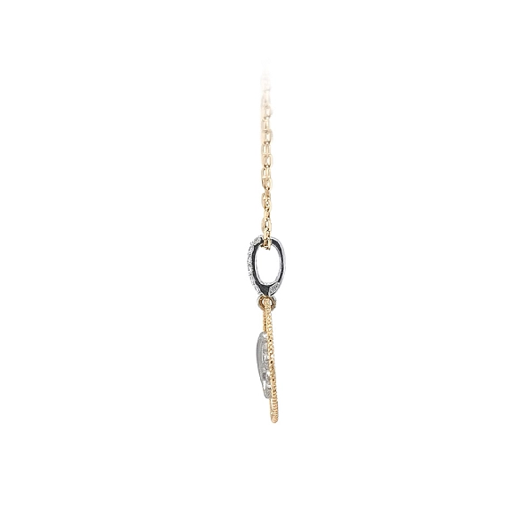 Pendant Madonna Virgin Mary of Combined Gold