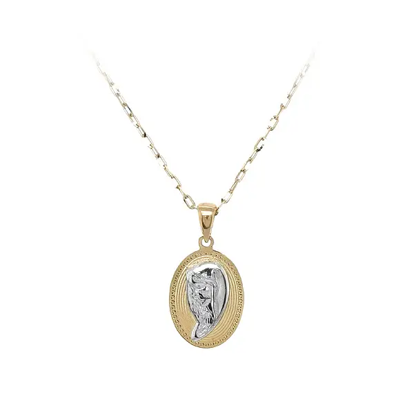 Přívěsek Madonka Panna Marie z Kombinovaného Zlata