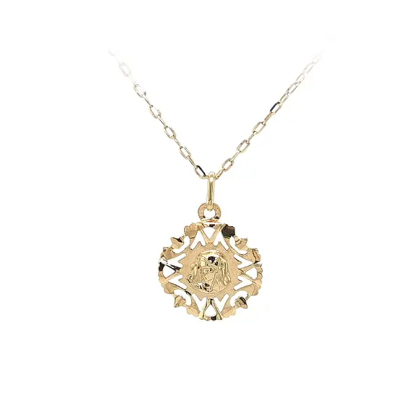 Zlatý Přívěsek Madonka Panna Marie