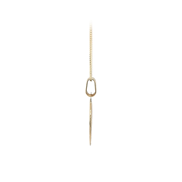 Elegant Medallion with Orthodox Cross in Gold