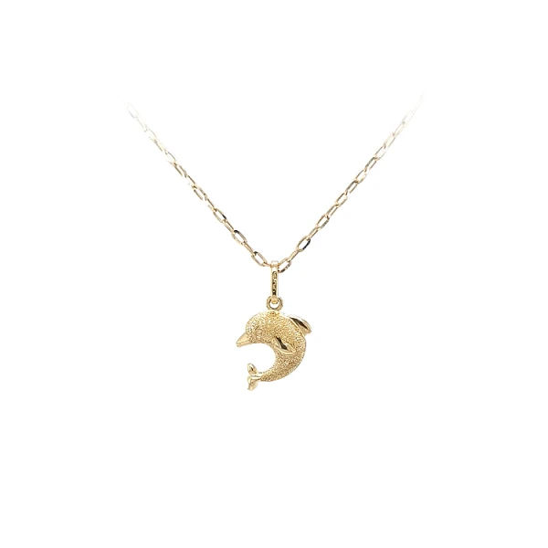 Golden Dolphin Pendant