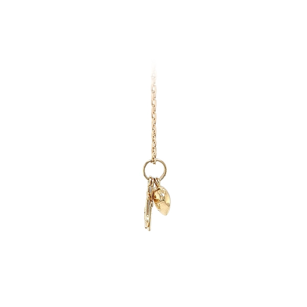 Gold Pendant Heart, Anchor, Cross