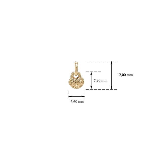 Gold Pendant Castle
