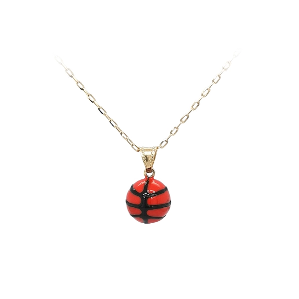 Zlatý Přívěsek Basketballový Míček