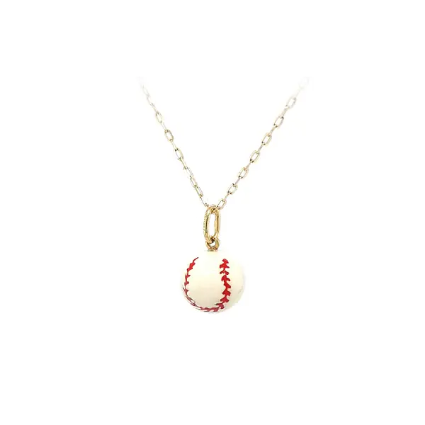 Zlatý Přívěsek Baseballový Míček