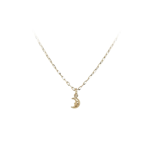 Gold Pendant Crescent