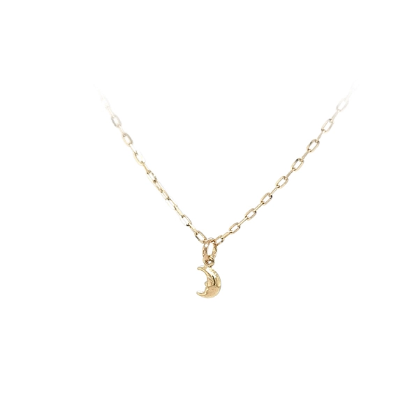 Gold Pendant Crescent