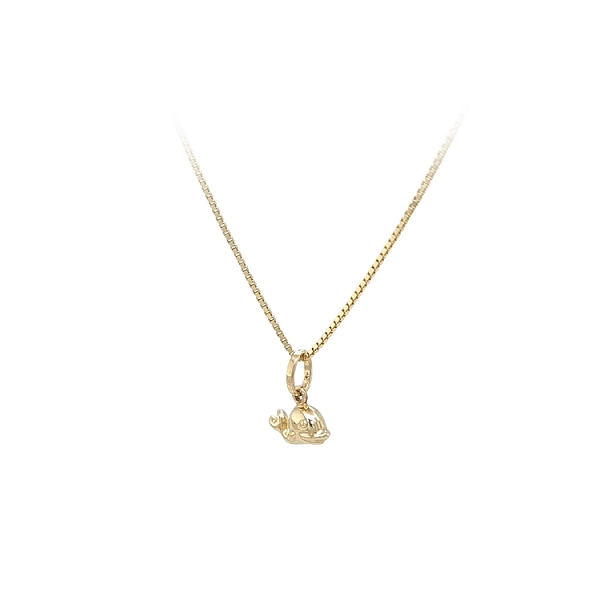 Gold Pendant Whale