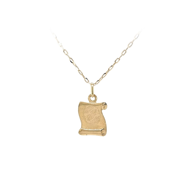 Gold Pendant Sign of the Fish