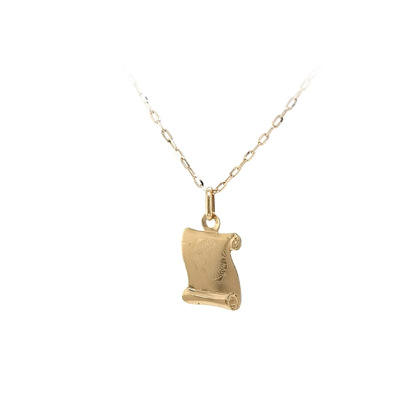 Gold Pendant Sign of the Fish