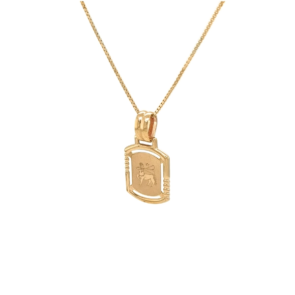 Gold Pendant Sign of the Sagittarius