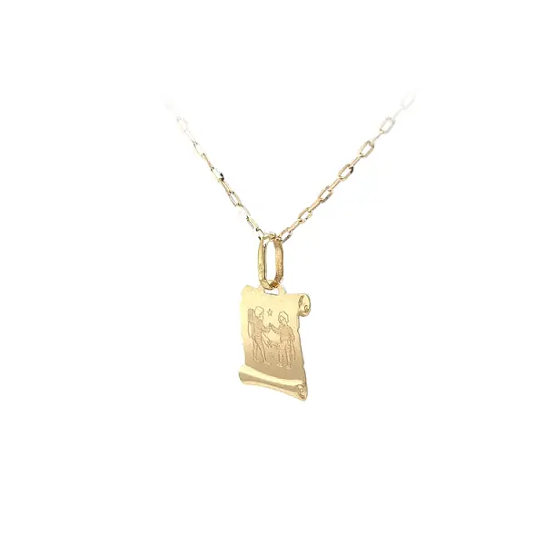 Zlatý Přívěsek Znamení Blíženci