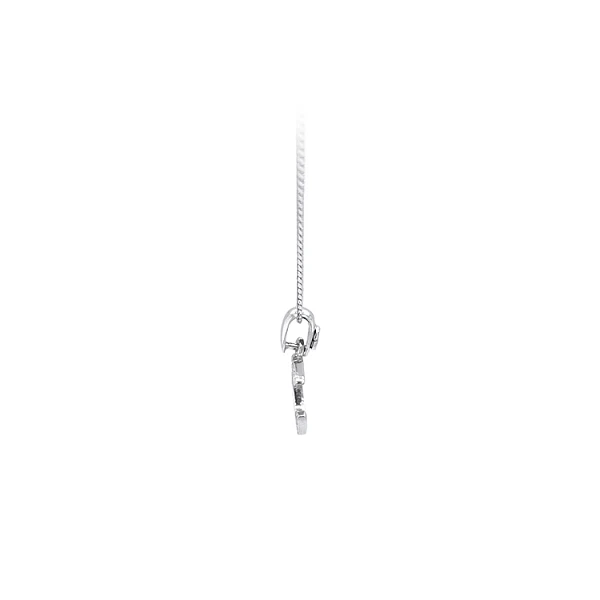 Pendant Letter C with Zircons