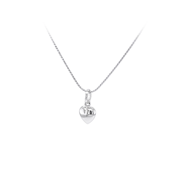 Pendant Heart of White Gold