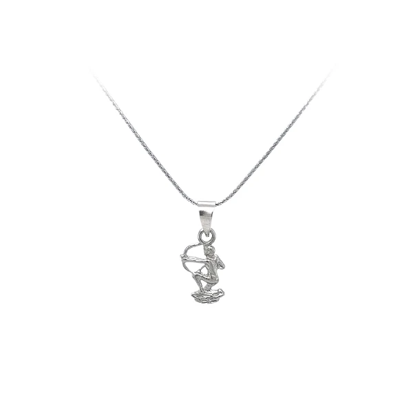 Pendant Sign of the Sagittarius made of White Gold