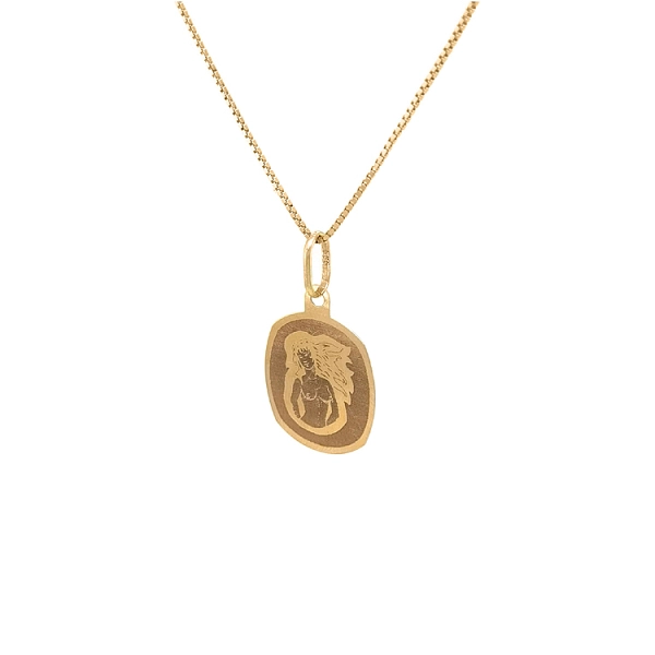 Gold Pendant Sign of the Virgin