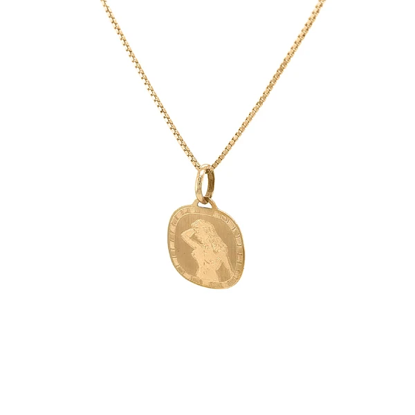 Gold Pendant Sign of the Virgin