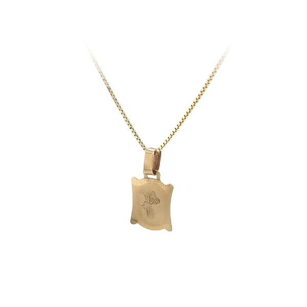 Gold Pendant Aquarius