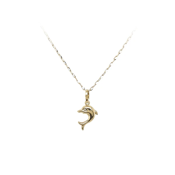 Golden Dolphin Pendant