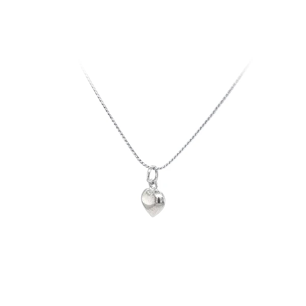 Pendant Heart of White Gold