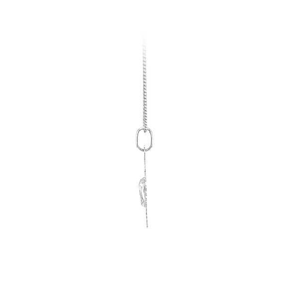 Pendant Madonna Virgin Mary of White Gold