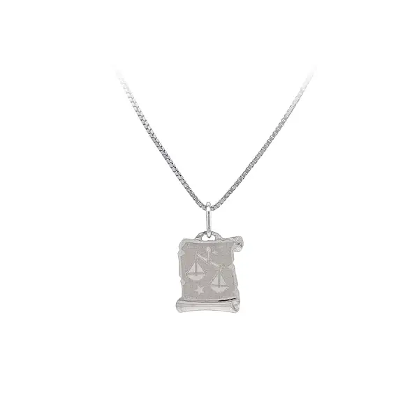 Přívěsek Znamení Váhy z Bílého Zlata