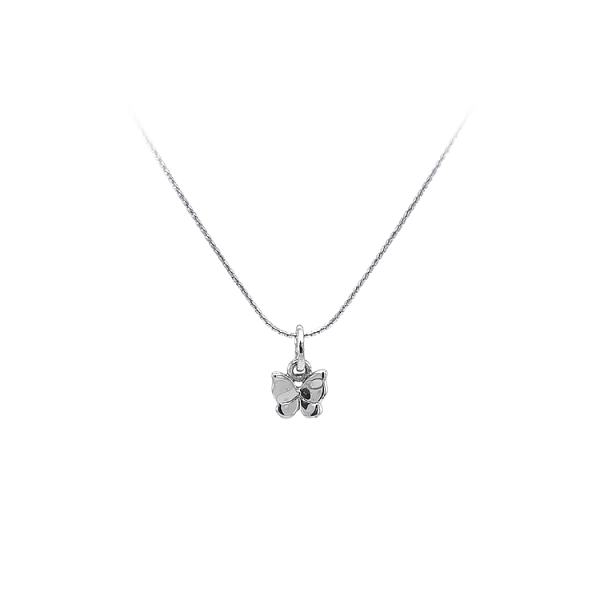 Pendant Butterfly from White Gold