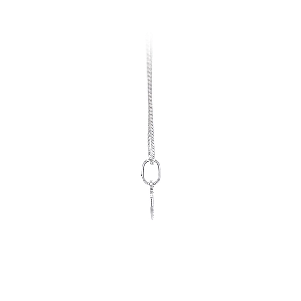 Pendant Madonna Virgin Mary of White Gold