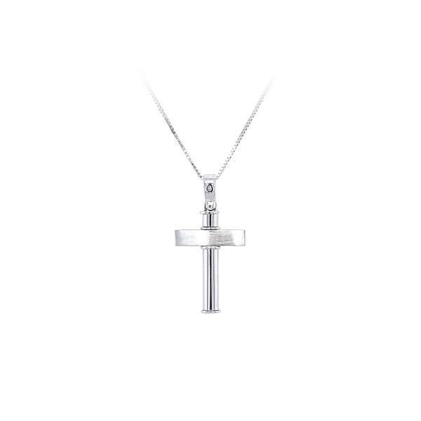Pendant Cross of White Gold