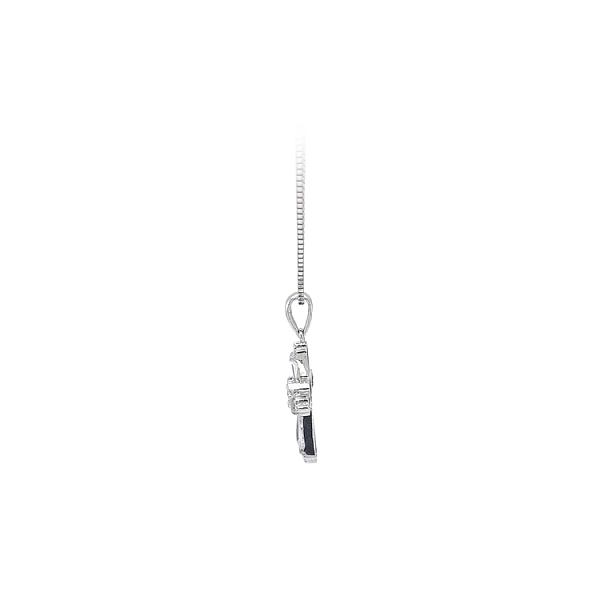 Pendant Cross with White Gold Zircons