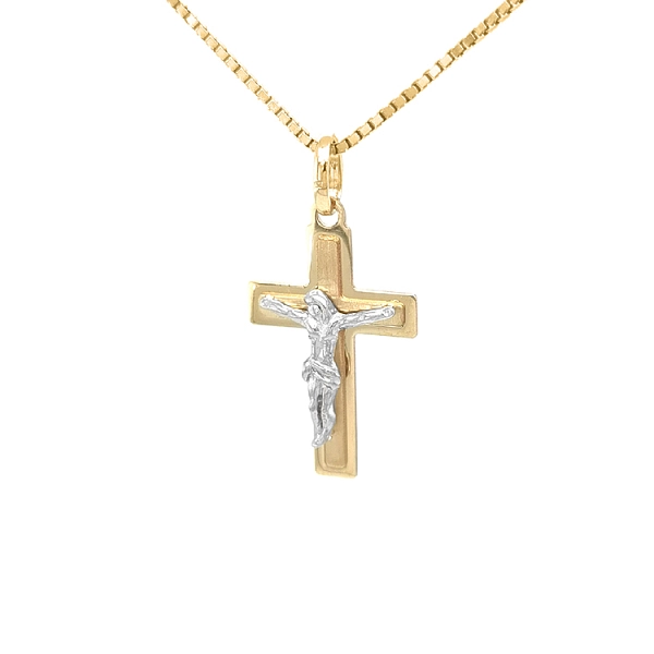 Golden Cross with Jesus Christ