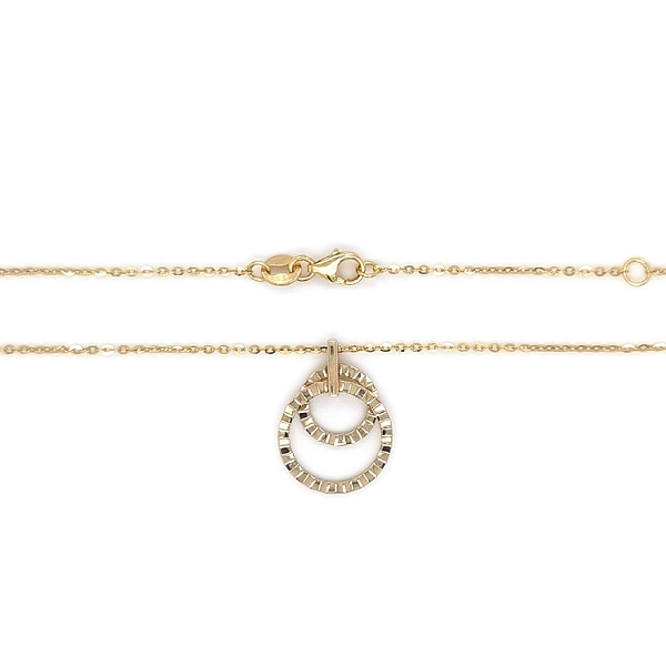Gold Necklace Circles