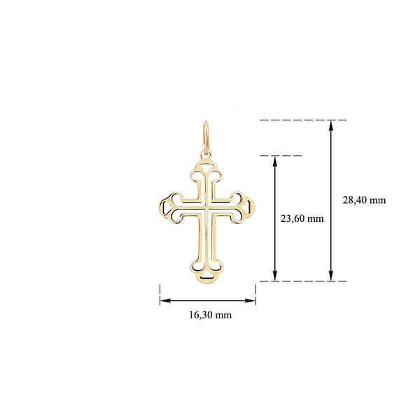 Gold Cross Pendant