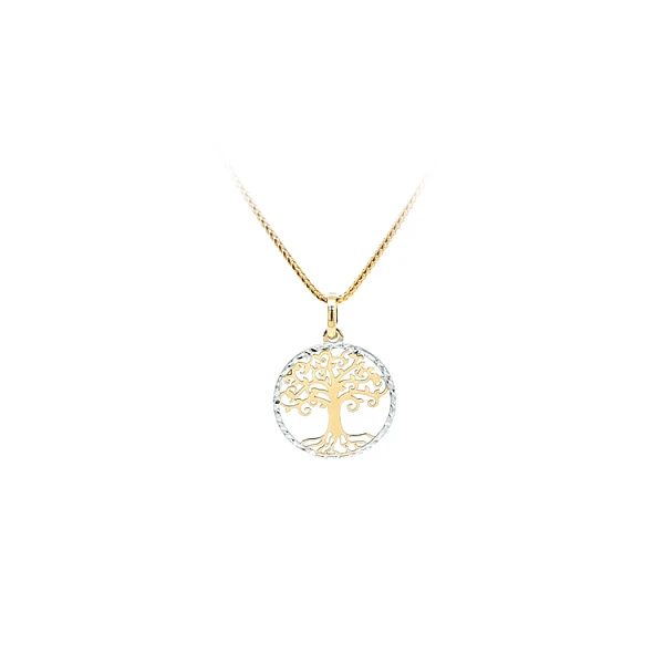 Pendant Tree of Life made of Combination Gold