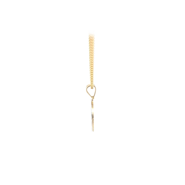 Star and Moon pendant made of Combined Gold