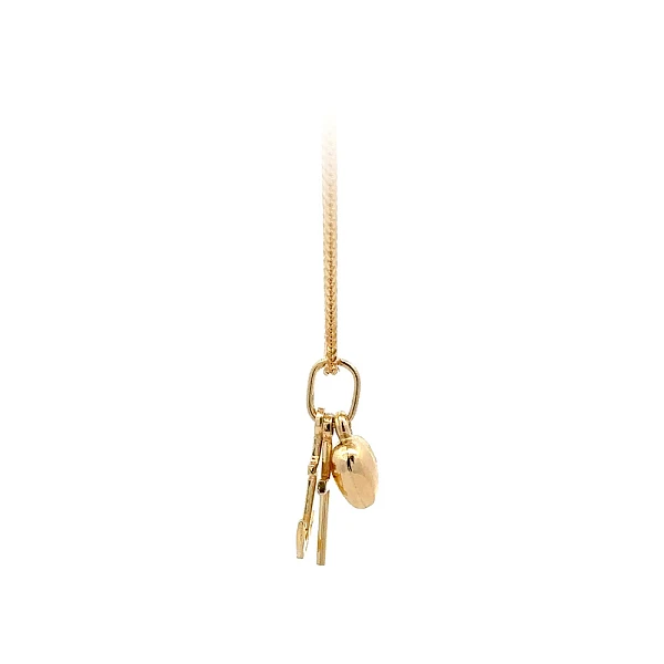 Gold Pendant Heart, Anchor, Cross