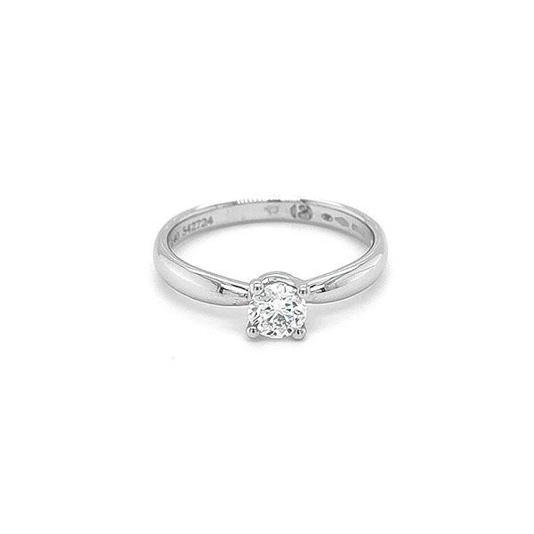 Gold Engagement Ring with Diamond